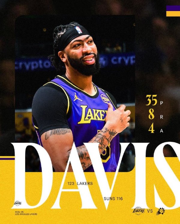 尊龙凯时 浓眉35分詹姆斯21+8 湖东说念主22分大逆转驯服太阳